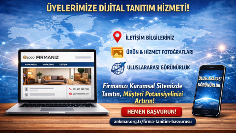 Odamızdan Üyelere Dijital Tanıtım Hizmeti