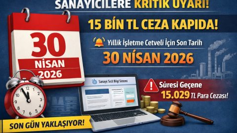 Yıllık İşletme Cetveli Hakkında Önemli Duyuru