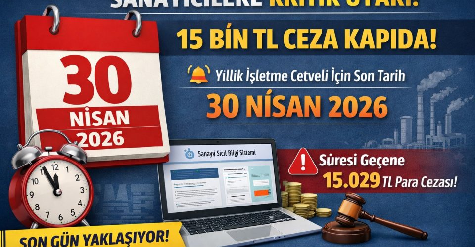 Yıllık İşletme Cetveli Hakkında Önemli Duyuru